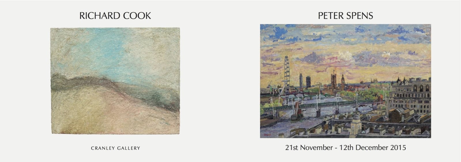 Peter Spens, Richard Cook and Tingay exhibition 2015