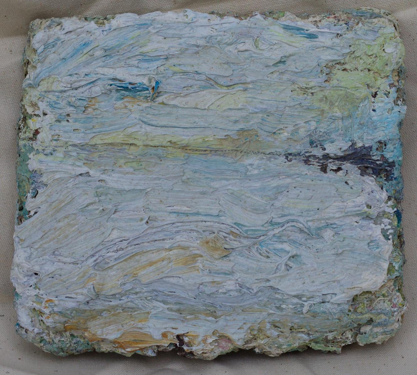 Silver White, 18x20cm by Richard Cook