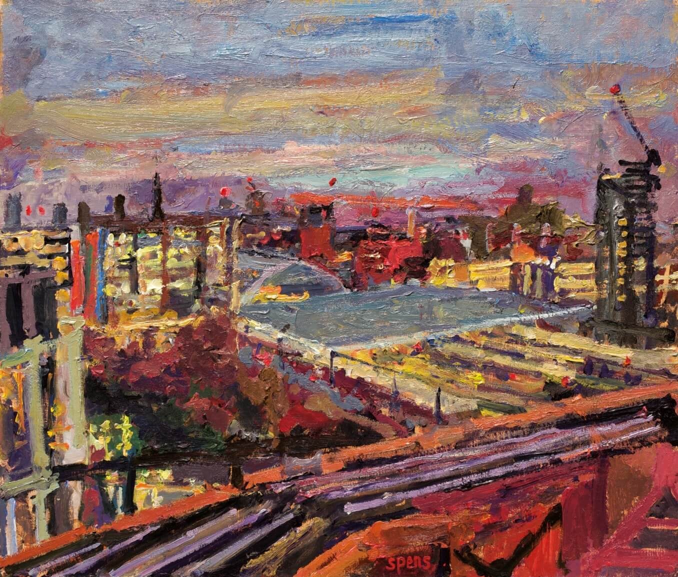 13. Evening, St Pancras from Tapestry. 2022.