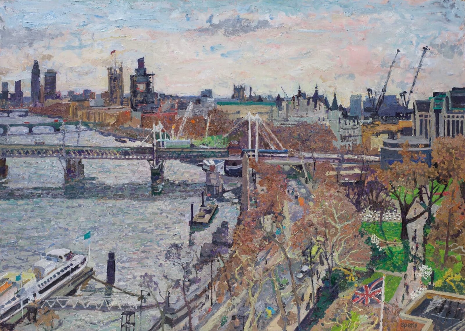 14. Winter, Westminster from Brettenham House. 2019.