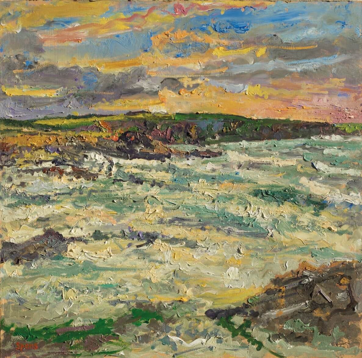 28. High tide, Trevone. 2021.