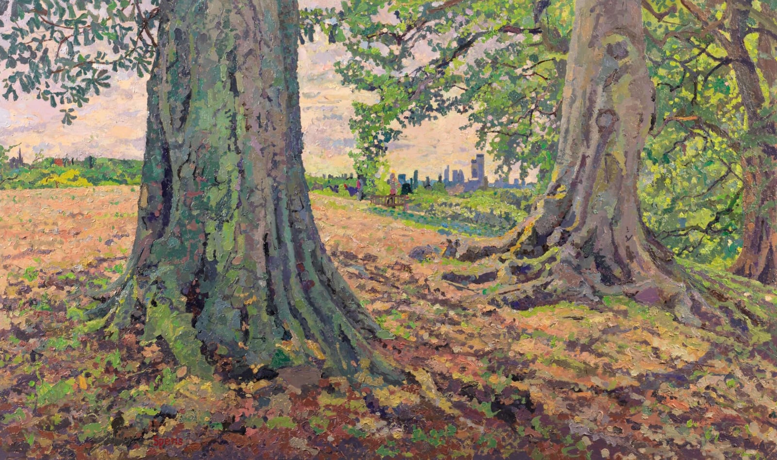 34. The City between trees, Hampstead summer. 2020.