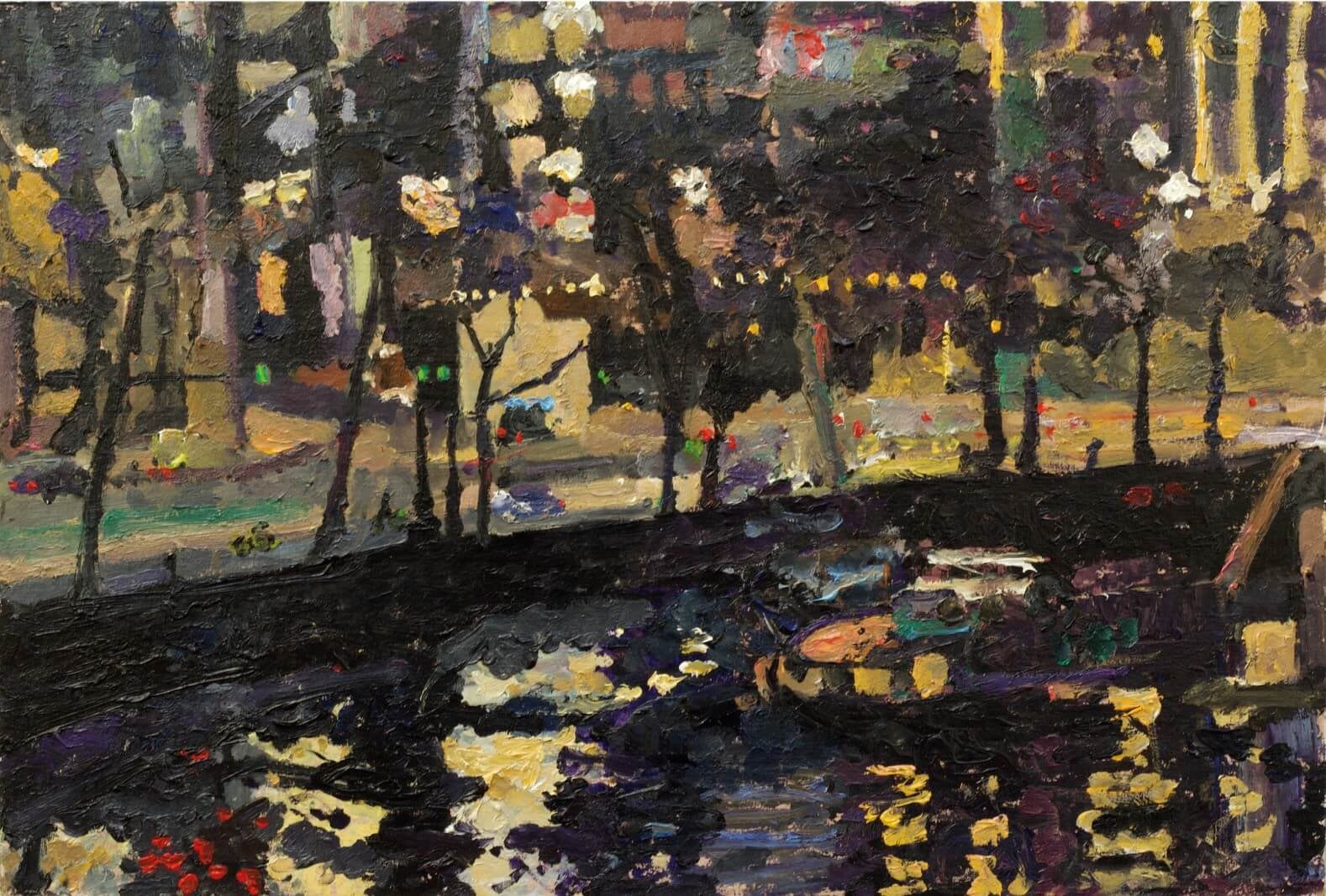 5. Night, Embankment from Waterloo Bridge. 2021.