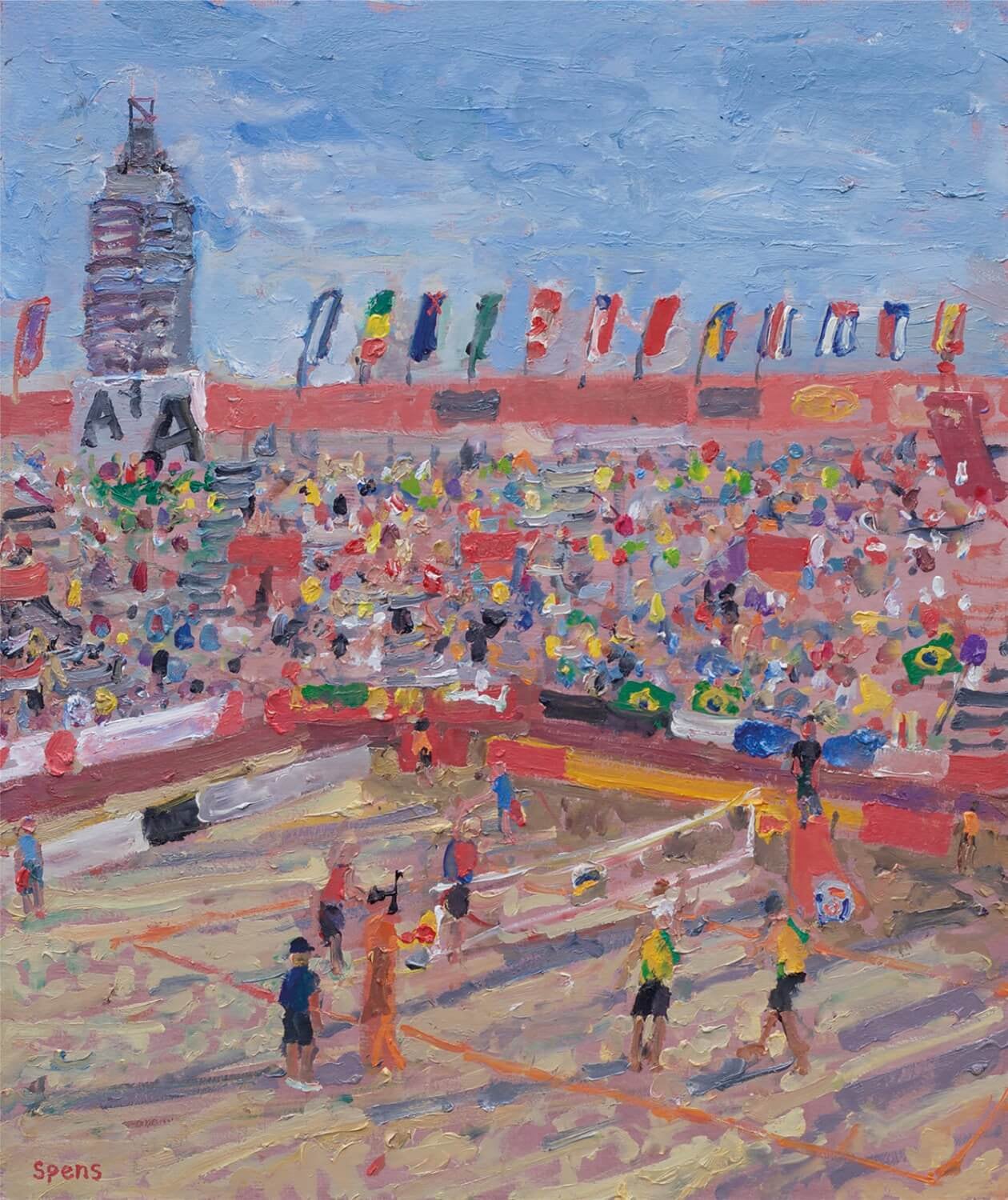 Evening light study, Vienna. 2017. FIVB Collection