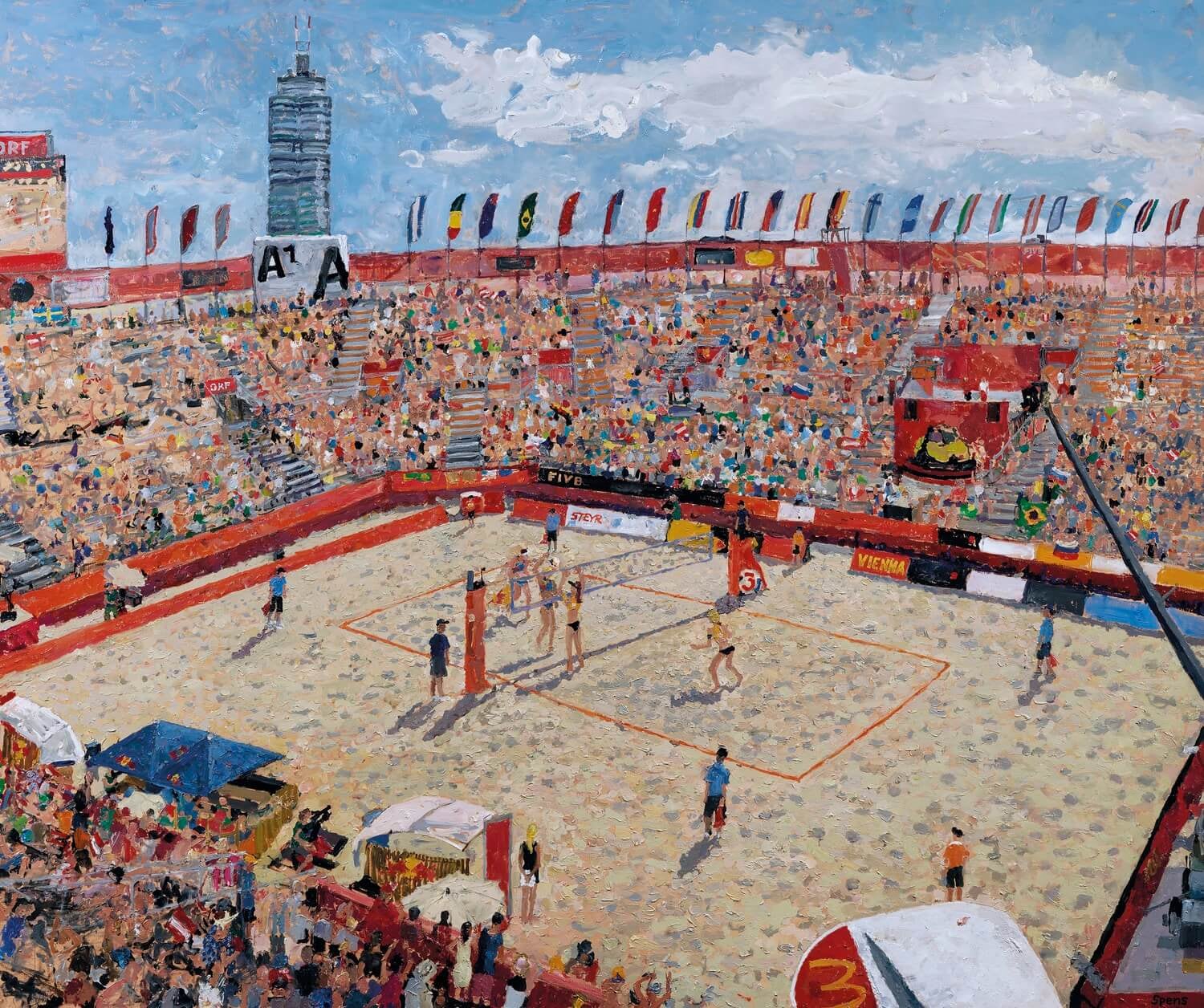 Vienna Beach Volleyball World Championships 2017 by Peter Spens