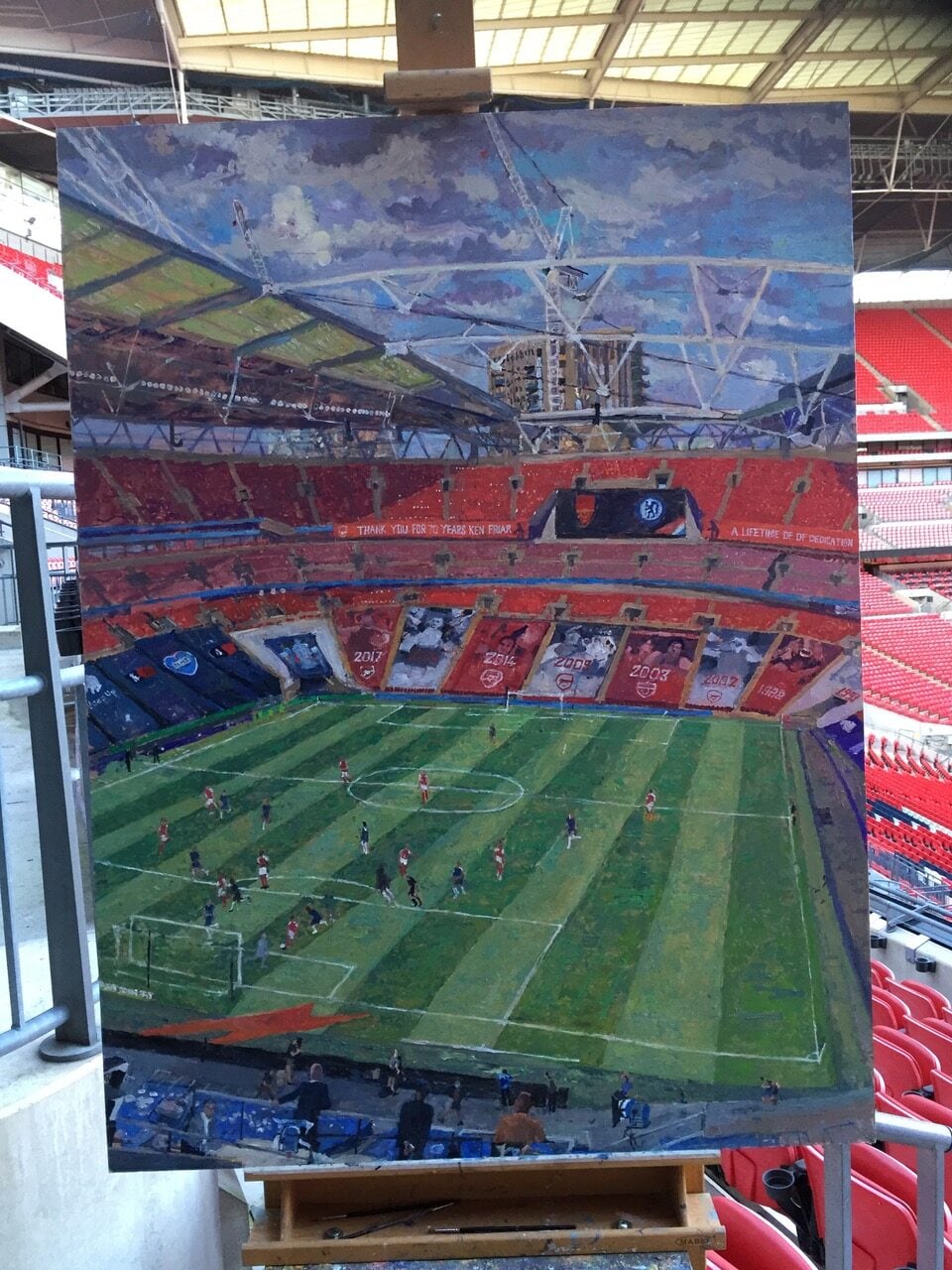FA Cup Final painting by Peter Spens