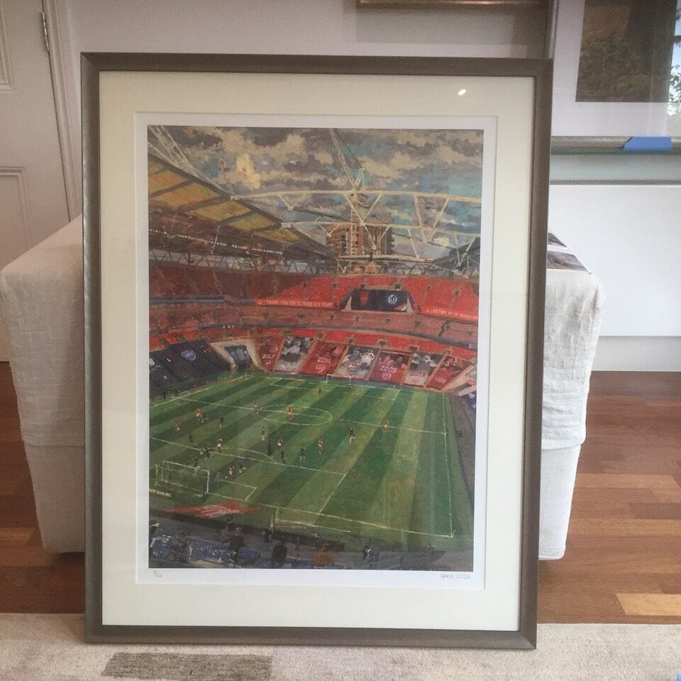FA Cup Final, Wembley, August 2020 limited edition print