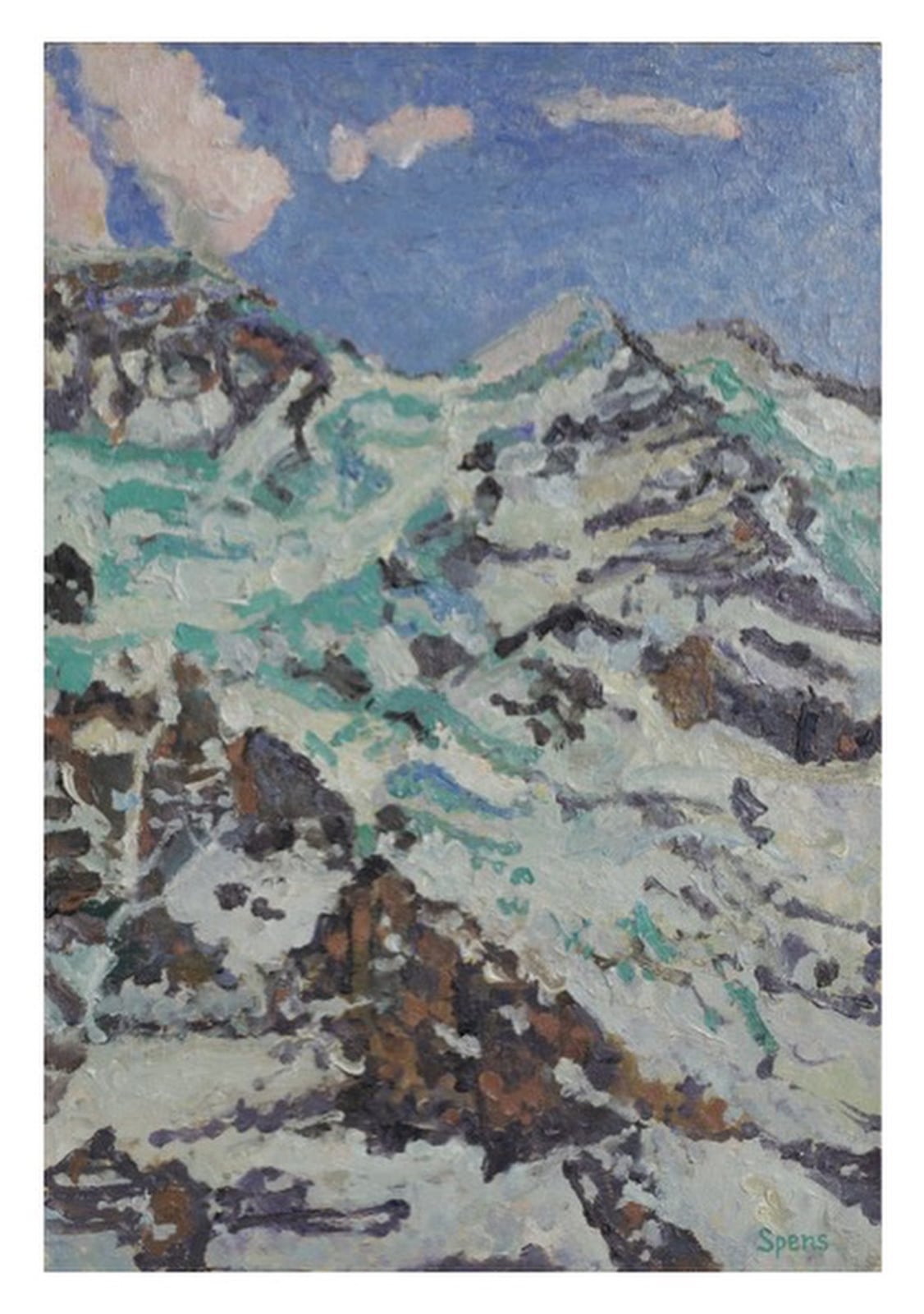 Mountain painting by Peter Spens