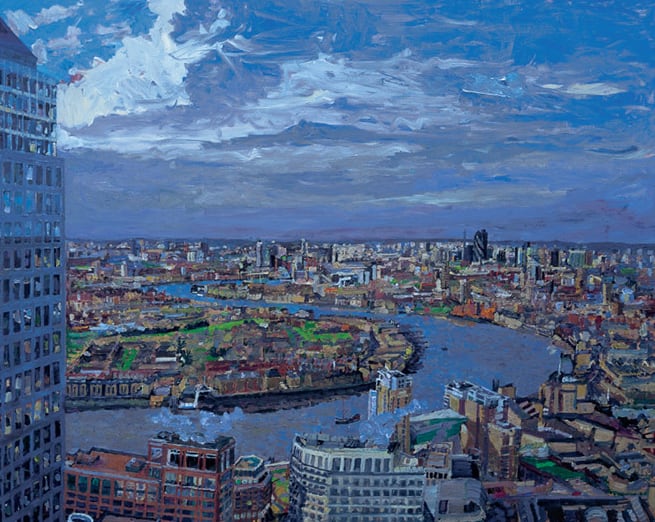 Painting the Town, London cityscape by Peter Spens