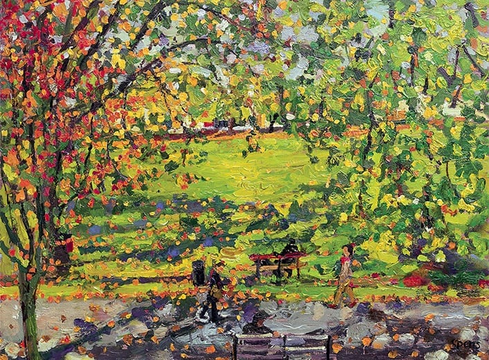 Autumn morning, Highbury Place 2007