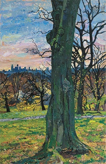 Early Spring, the City from Hampstead Heath. 2009. 122 x 81 cm. POA