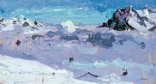 Early morning, Lauberhorn. 2011. 22 x 40 cm. SOLD