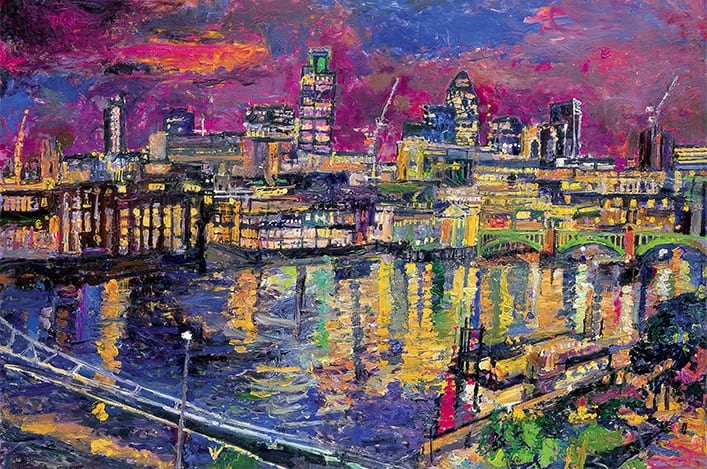 Night, The City from Tate Modern. 2007. 102 x 153 cm. SOLD