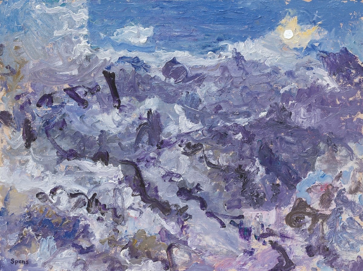 Snowstorm, Jungfrau Valley. 2018. SOLD (28.5 x 38 cm)