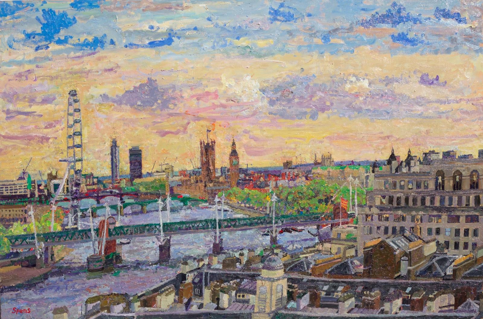 Brettenham House and Parliament from Kings 2015 by Peter Spens