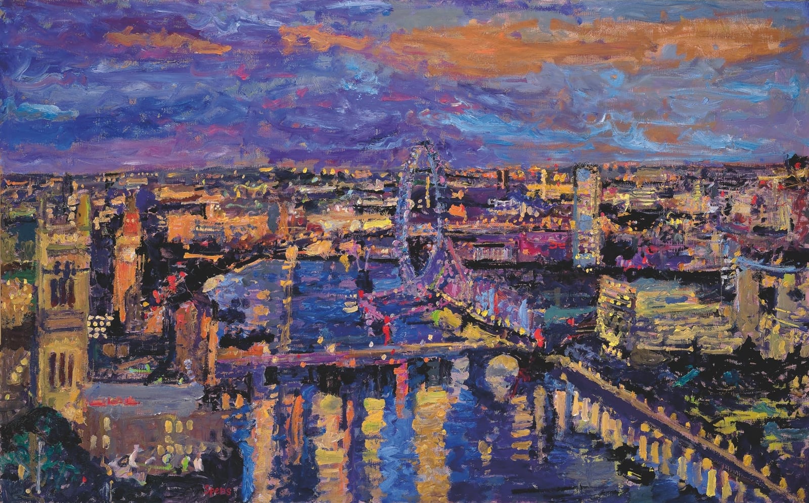 London Eye Night Scene