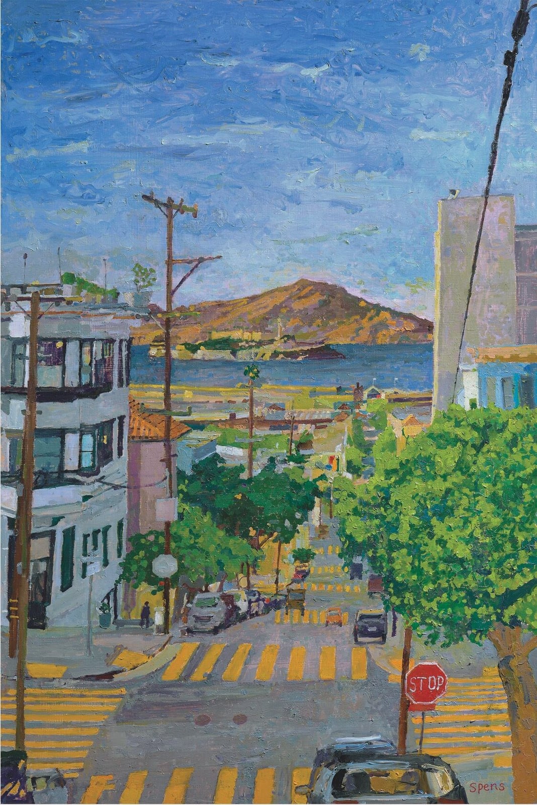Taylor Street, San Francisco. 2024. Oil on board 75 x 50 cm. Limited Edition Giclee Print available