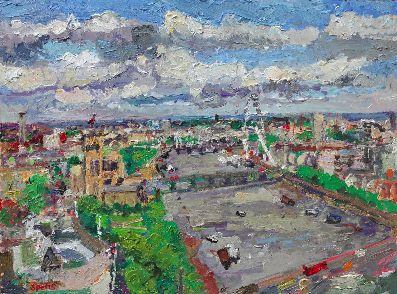 Midday from Millbank. 2014. 28.5 x 38 cm