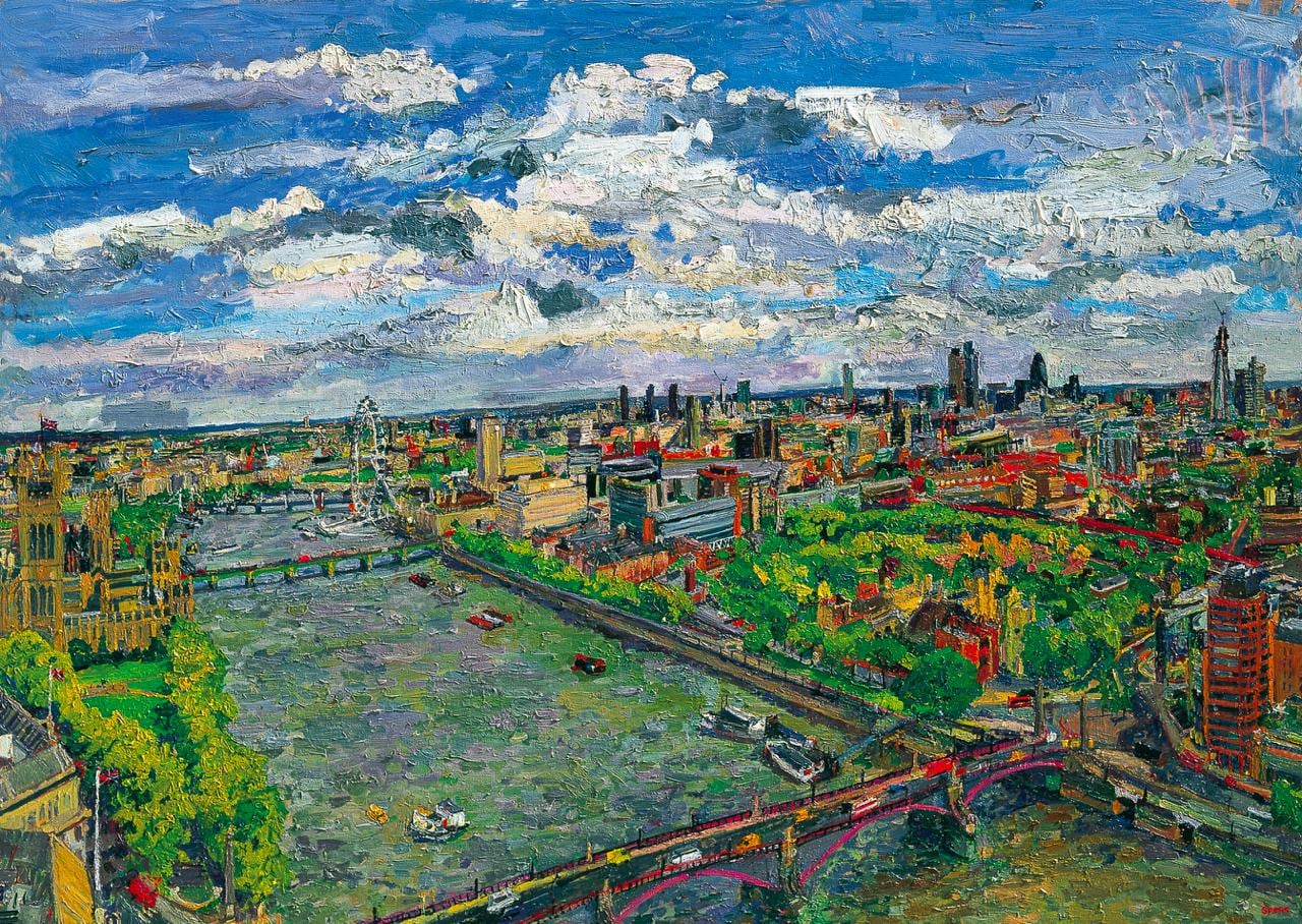 Morning, Westminster from Millbank. 2011. 101.5 x 143 cm