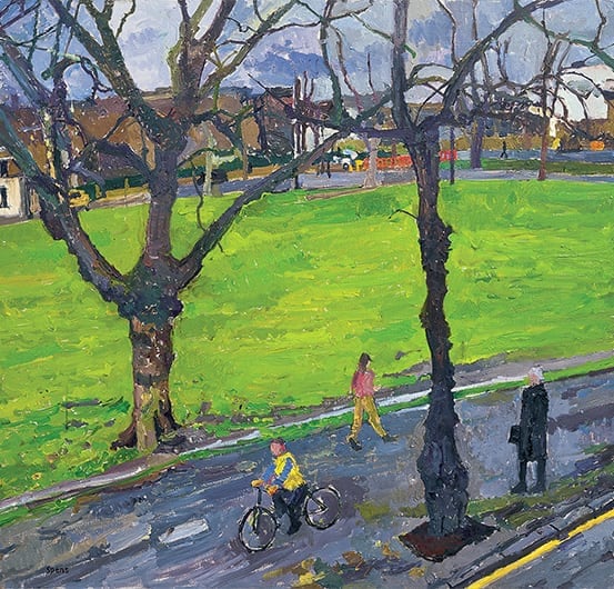 Winter, Highbury Place, overcast. 2008. 56 x 61 cm