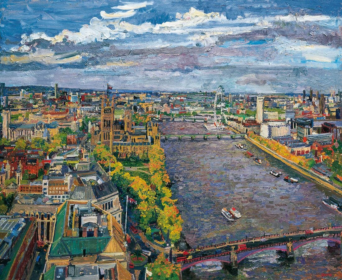Evening Westminster from Millbank. 2011