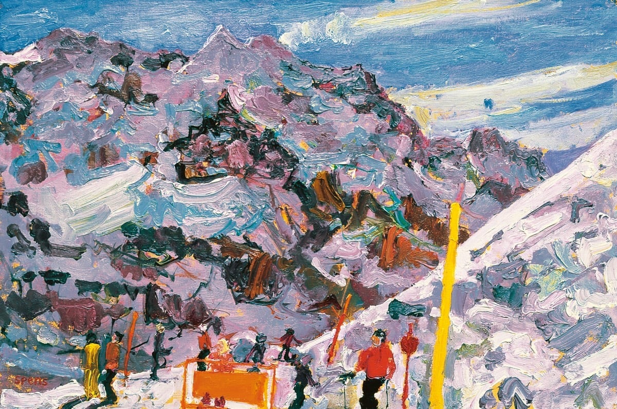 North face of Monch from Lauberhorn. 2011 (22 x 40 cm)