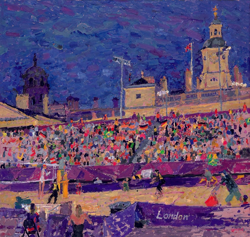Night, Courtside at Beach Volleyball London 2012