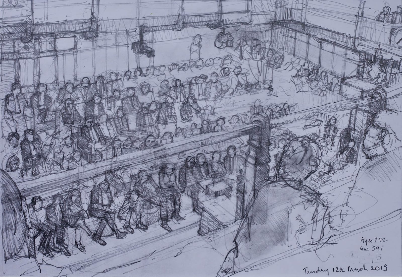 The Chamber from the Special Side Gallery. 27 x 39.8 cm