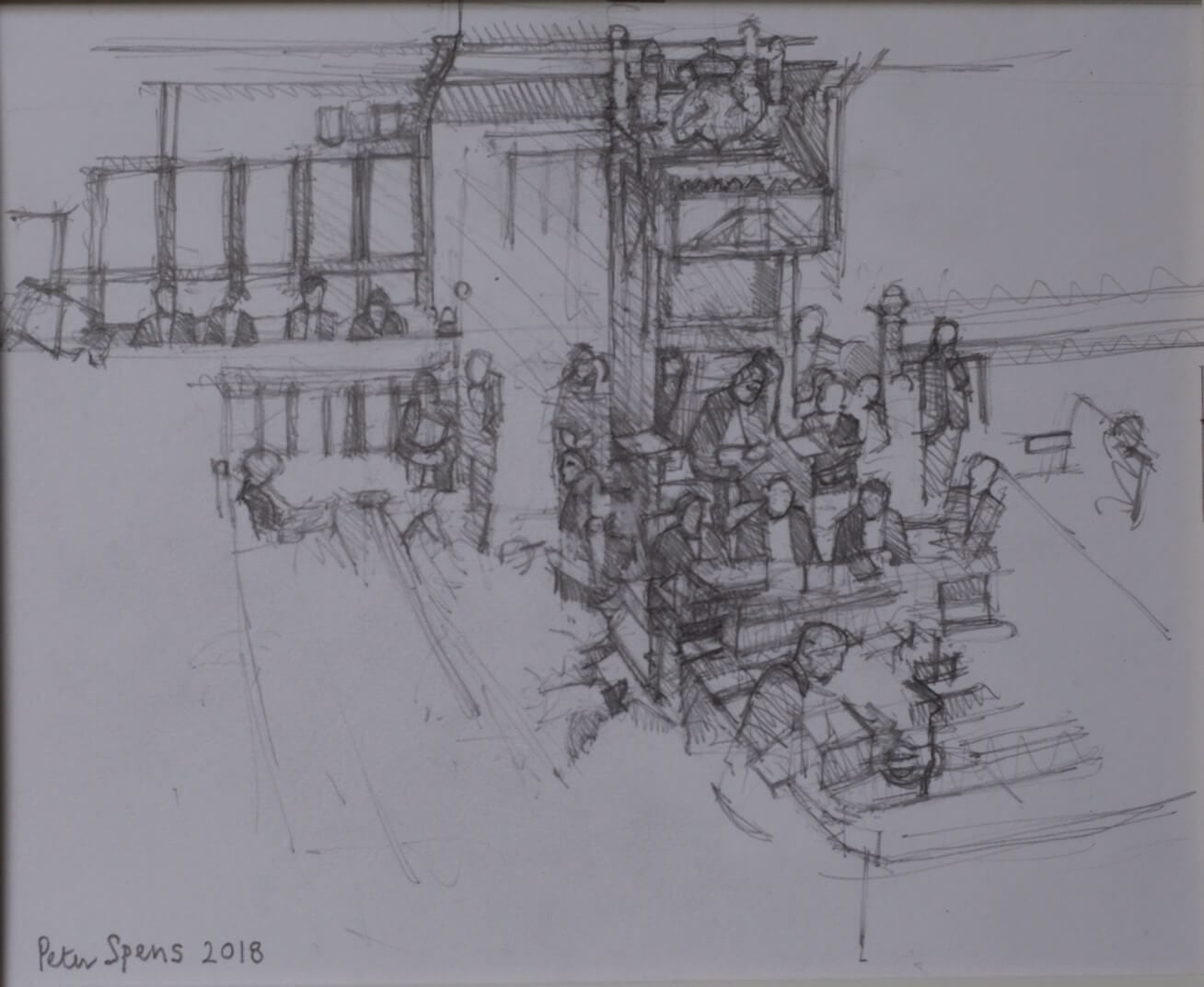 Speakers Chair from the Public Gallery, January 2019. 24.3 x 33.3 cm