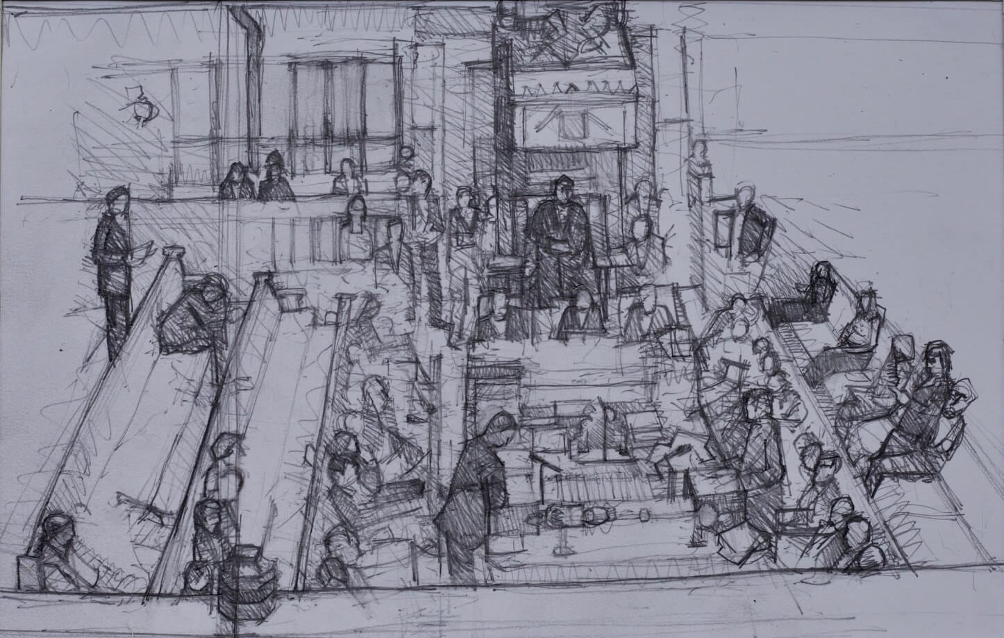 The Chamber from the Special Gallery, December 2018. 27.5 x 39.8 cm