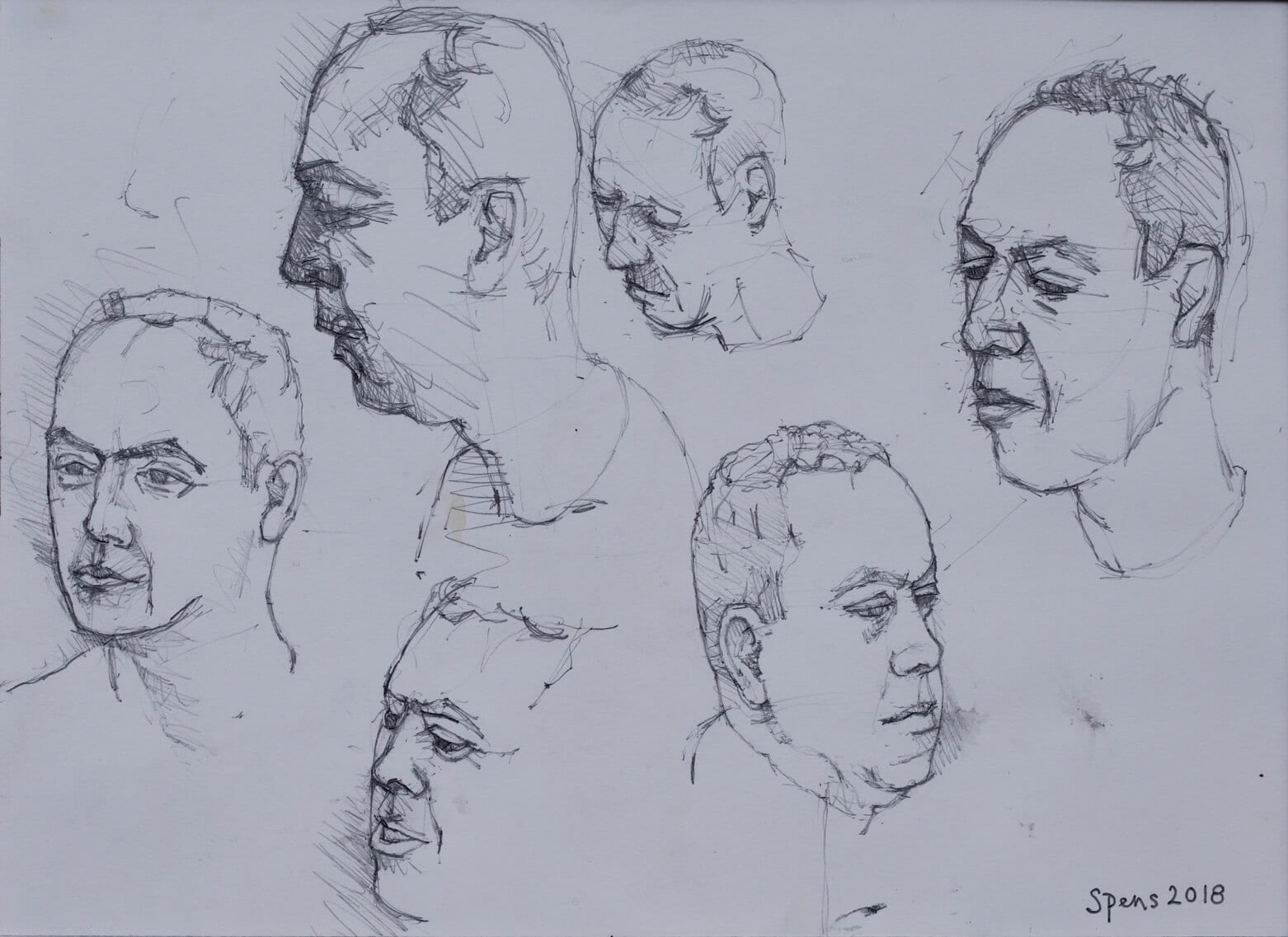 Portrait studies of Tim Read