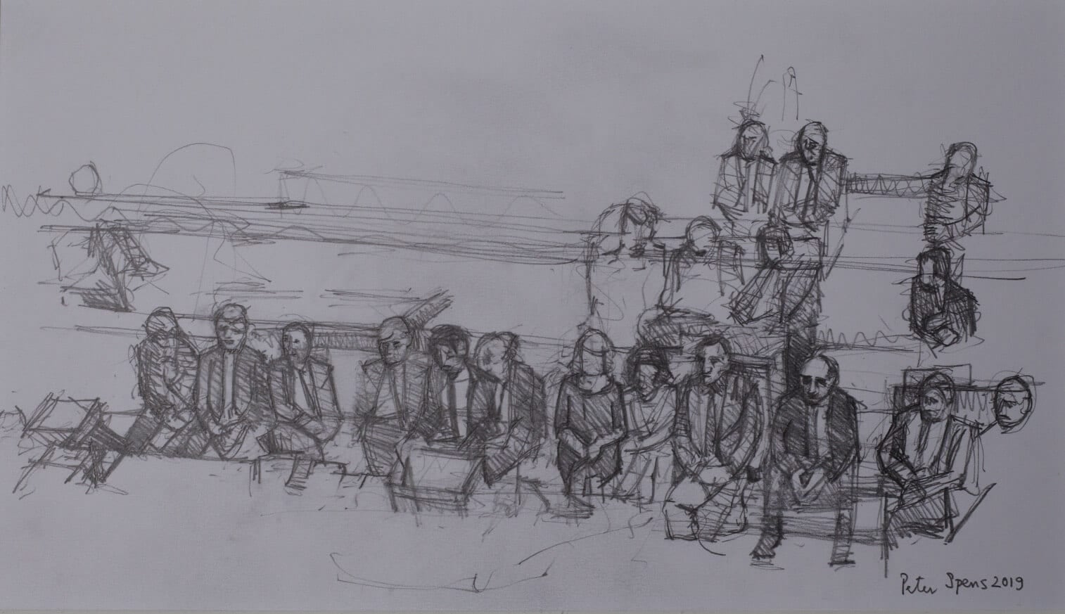 Labour Front Bench, Tuesday 9th April 2019. 24.6 x 37.7 cm