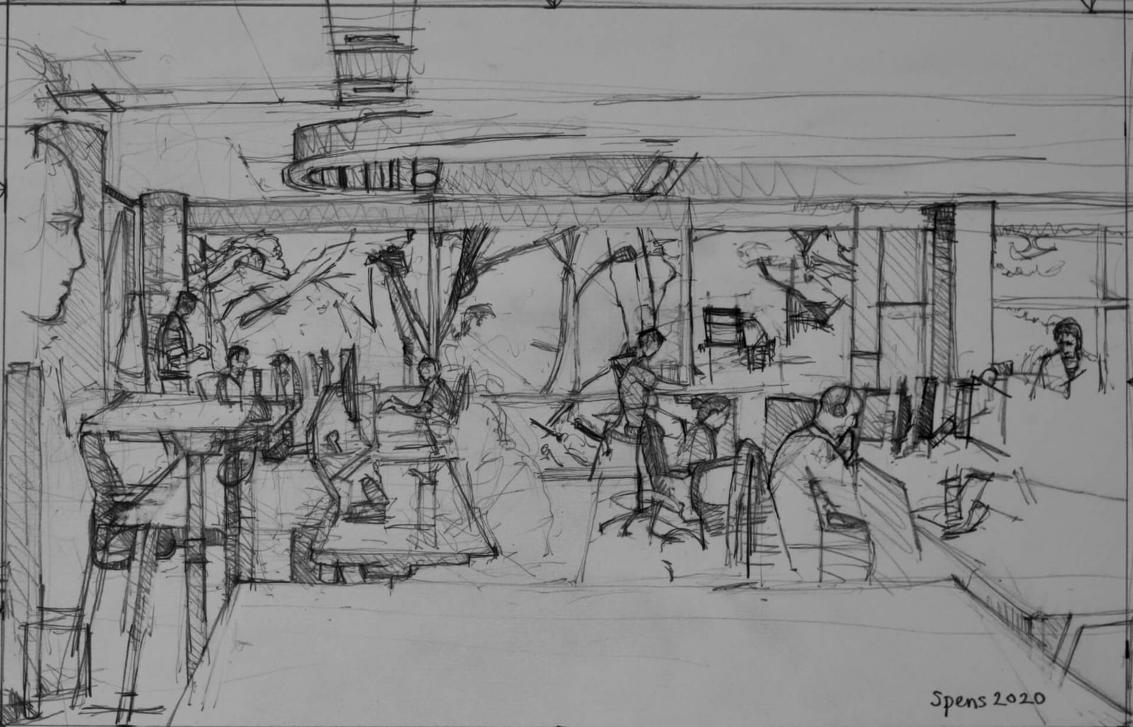 Army Office, Skipton House. Drawing