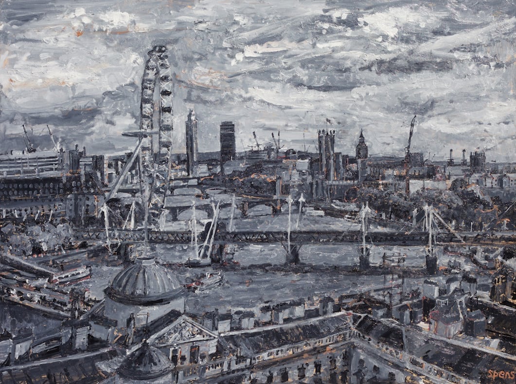 Somerset House and Parliament from Kings. 2015. 81 x 122 cm. SOLD