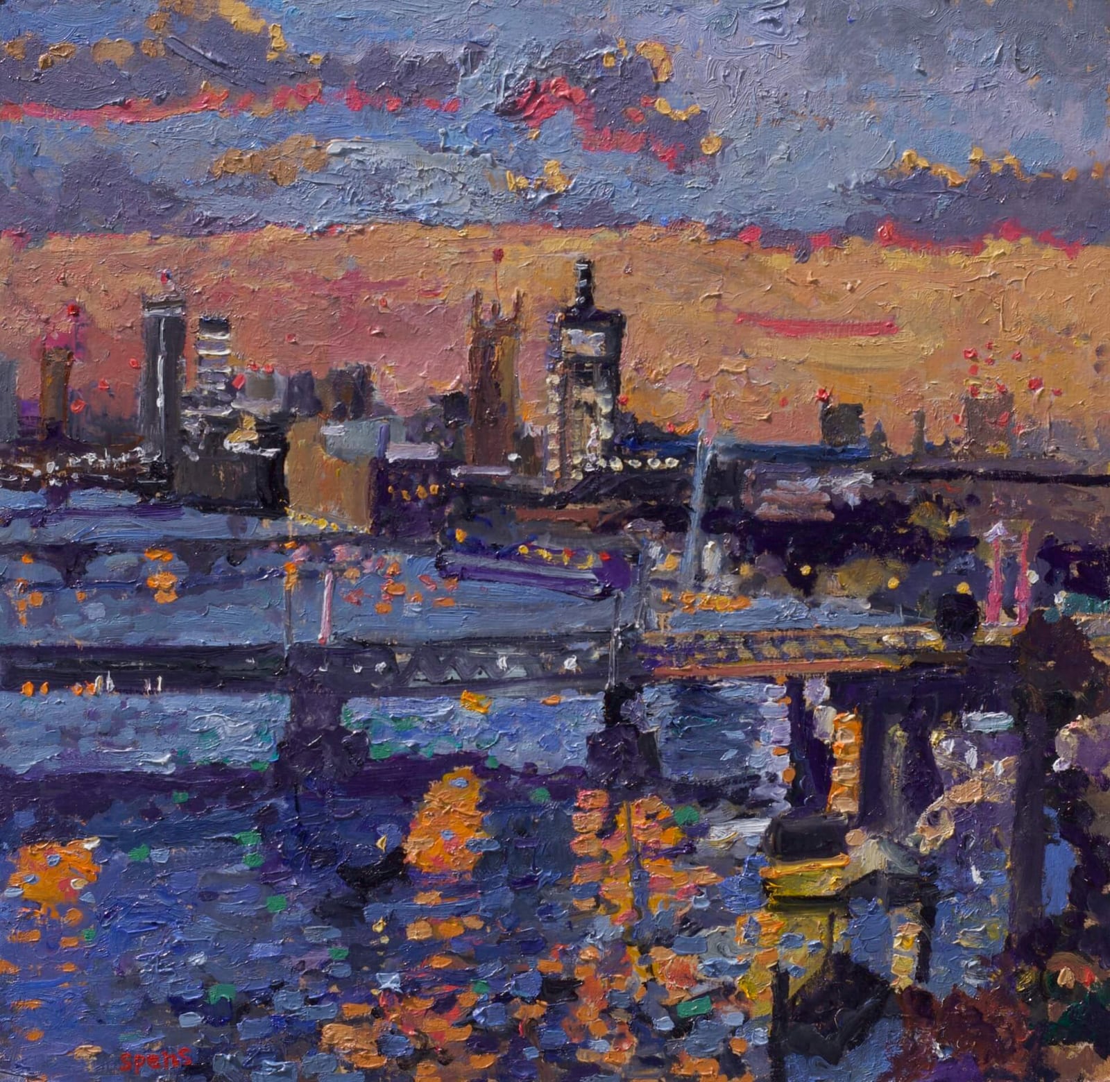 Parliament from Brettenham House. 35 x 35.7 cm. SOLD