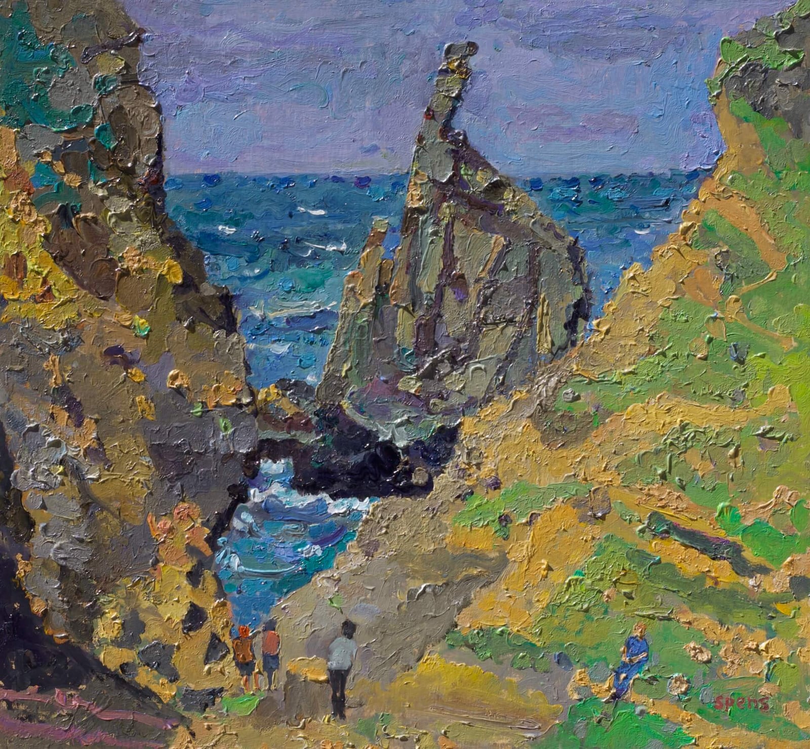 Longcarrow Cove. 2020. Oil on board 33 x 35 cm