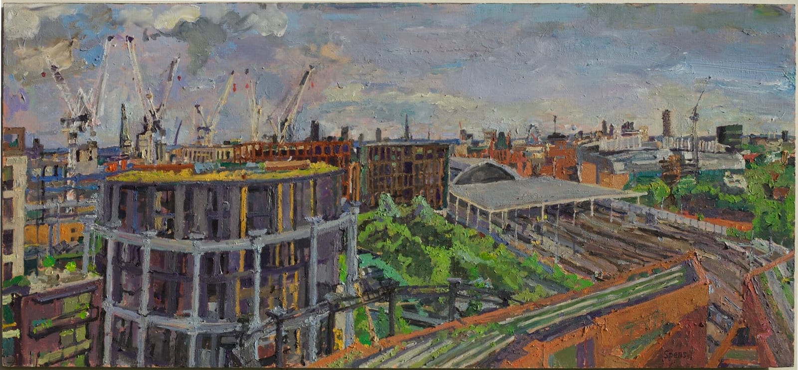 Panorama from the Shard to Crick via St Pancras by Peter Spens