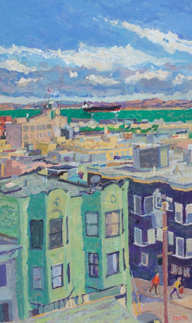 Maltings from Greenwich St, San Francisco. 2024. 50.5 x 30.2 cm