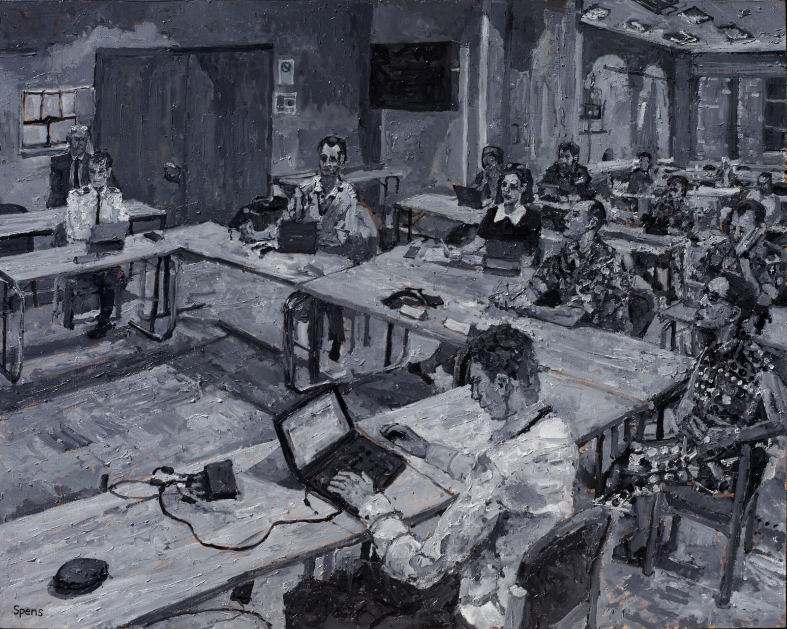 Skipton House 6pm PPE Meeting, June 2020. 76 x 60.6 cm. Limited edition prints available