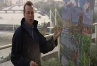 Peter Spens filming for Painting the Town