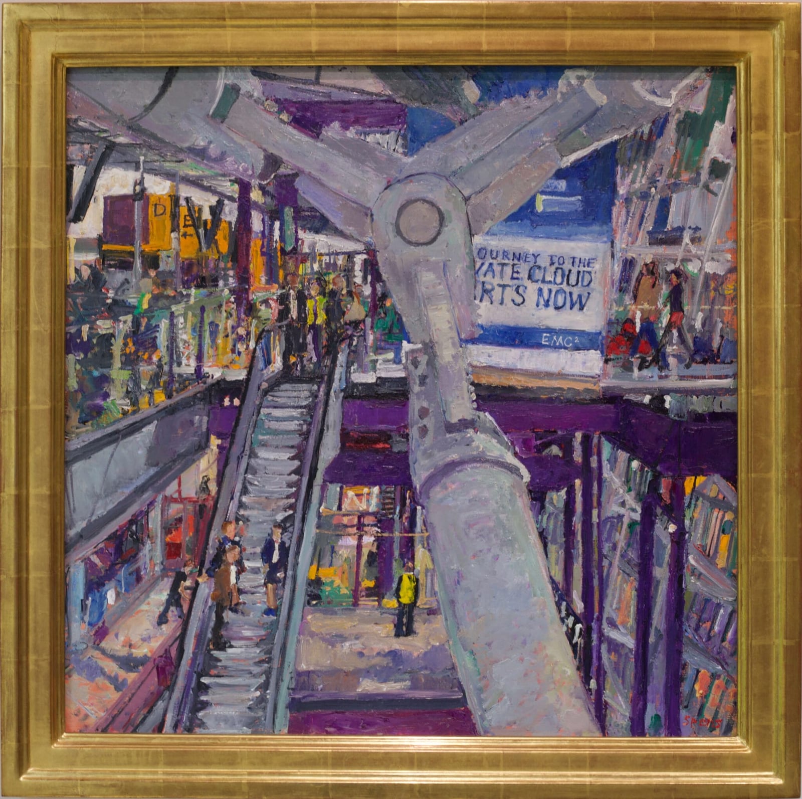 Terminal 5 Violet Stair. 2011. 61 x 61 cm